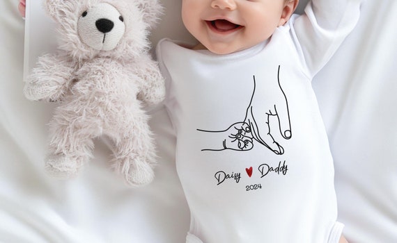 Personalised Baby Valentines Vest First Valentines as a Daddy