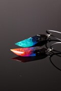 Wood resin pendant Aurora borealis Glow in the dark product logo
