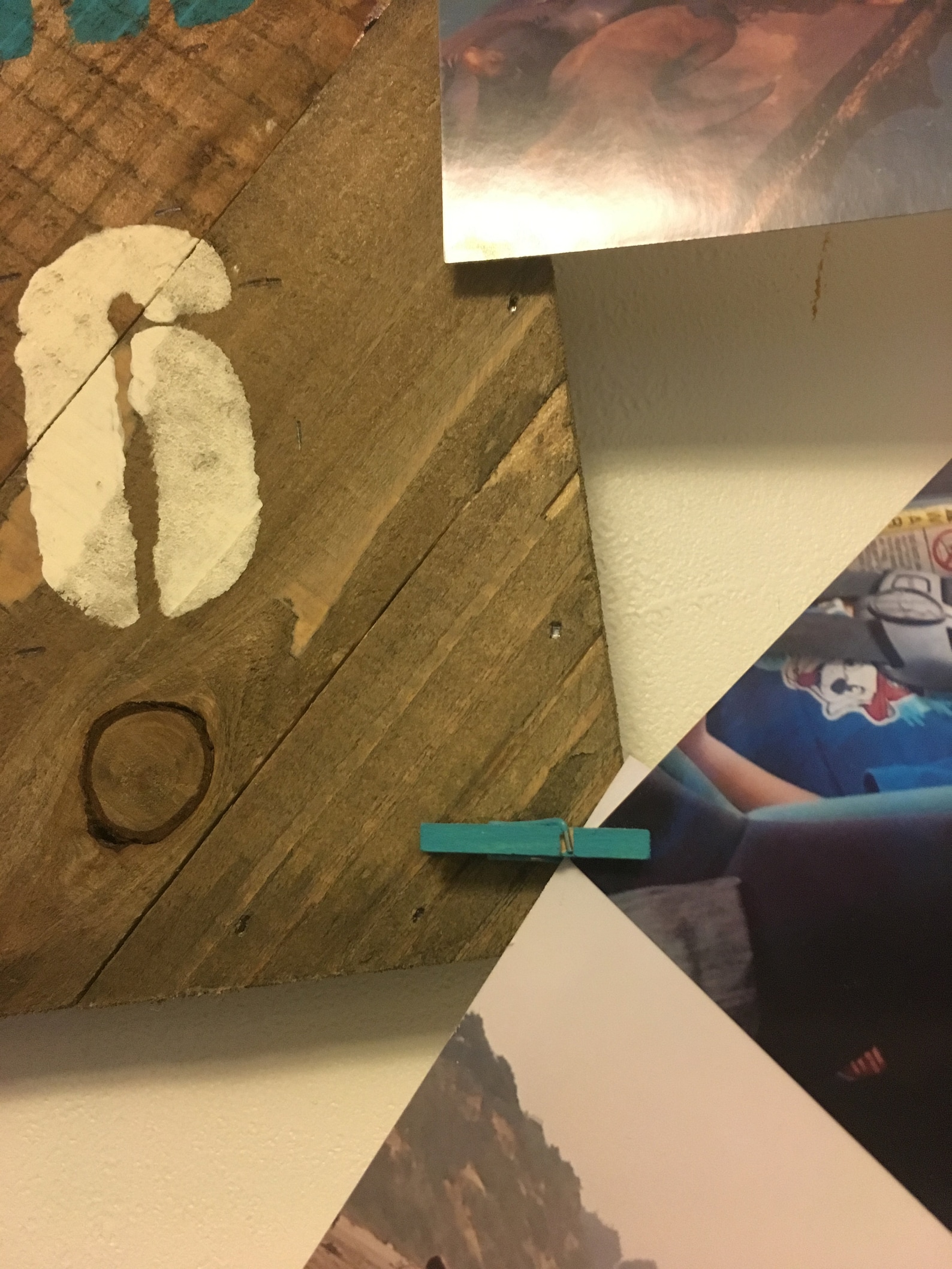 Personalized wall hanging with photo clips Etsy