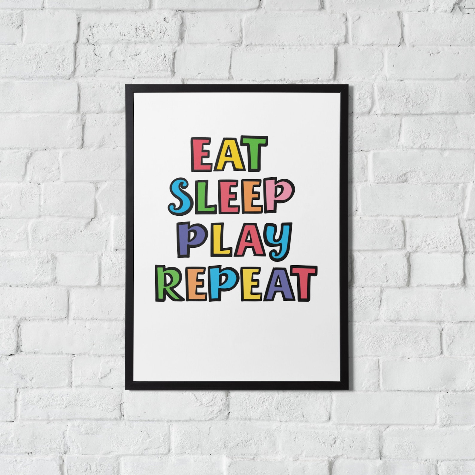 Eat Play Sleep Repeat Print for Kids Room and Playroom Etsy UK
