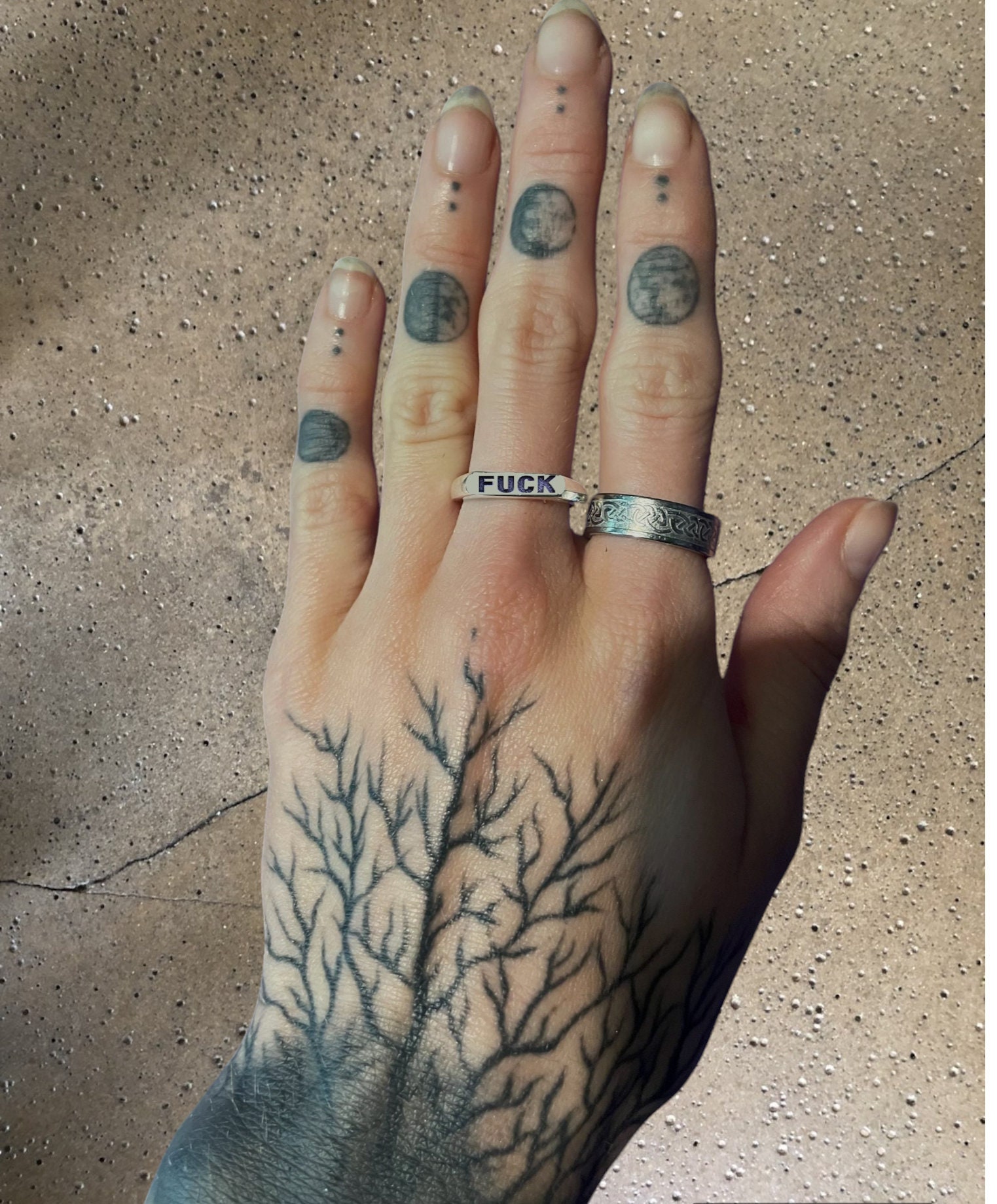 Gold Fuck Off Ring, Sterling Silver Bar Ring, Fuck Ring, Any Custom Word Engraved Ring, Fuck Off Jewelry, Silver Fuck Ring, 6 Font Options