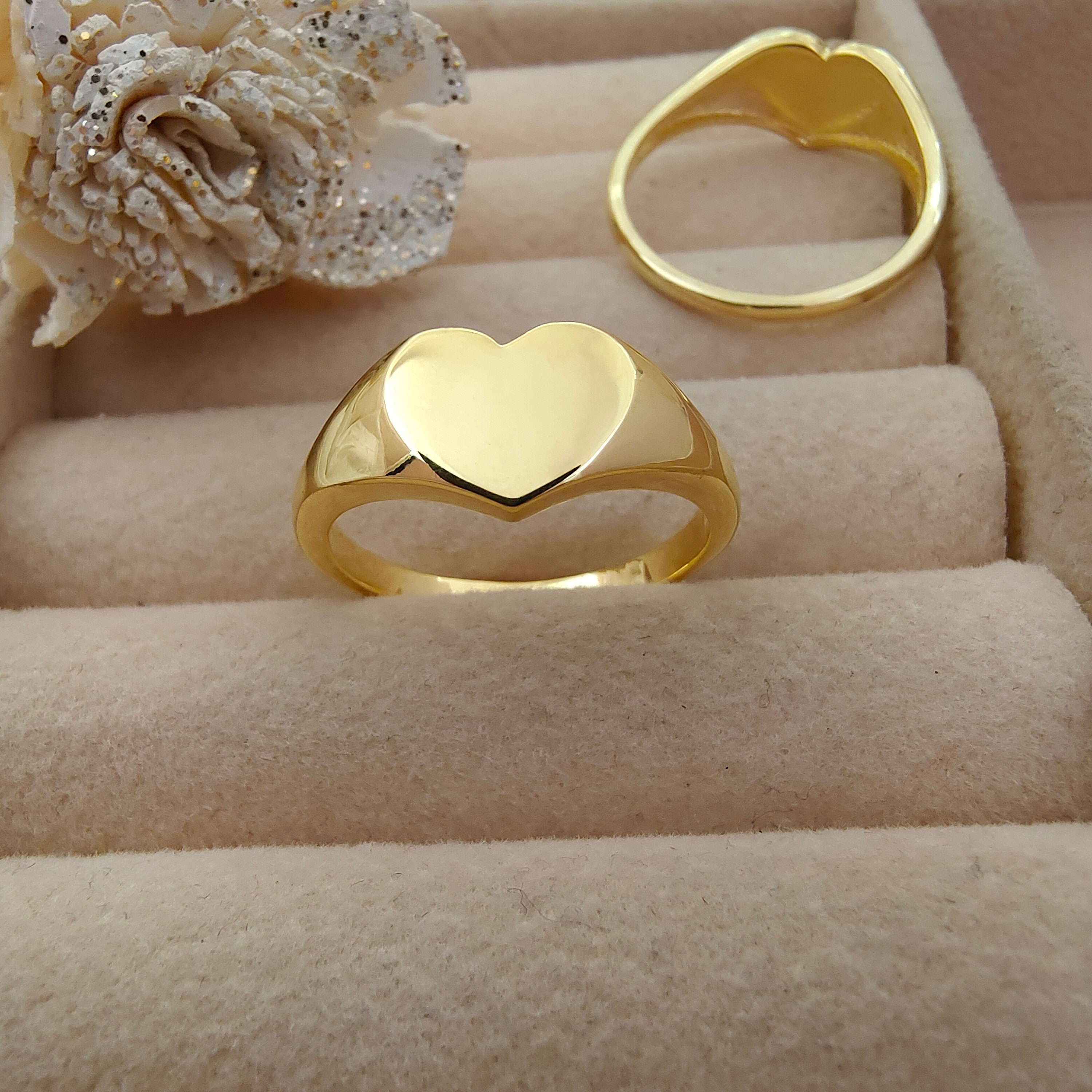 Heart shaped gold ring design for male deals