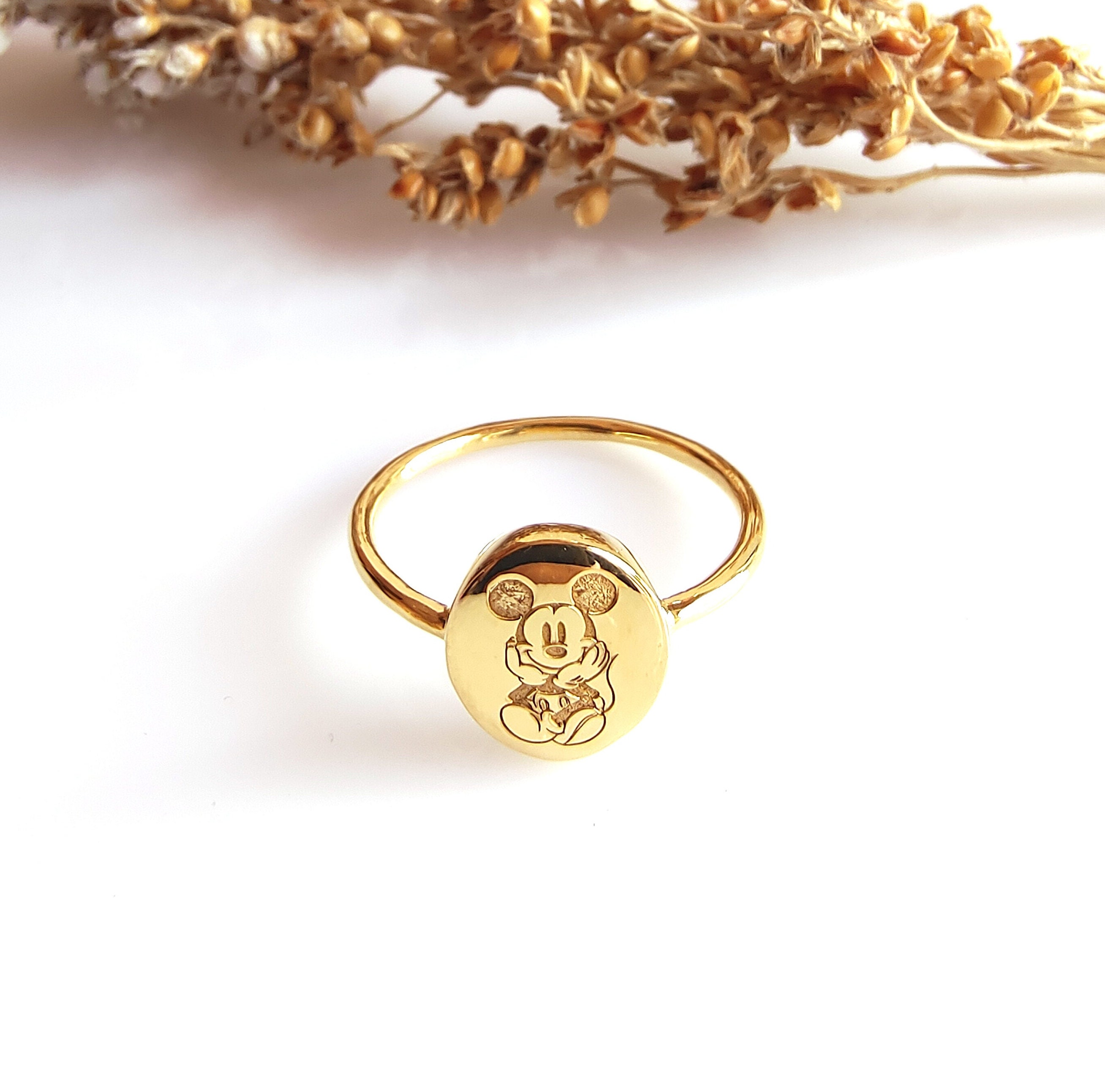 10k gold mickey mouse ring online