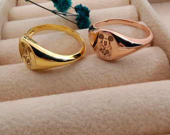 10k gold mickey mouse ring outlet