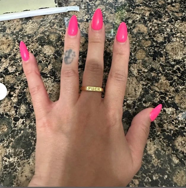 Gold Fuck Off Ring, Sterling Silver Bar Ring, Fuck Ring, Any Custom Word Engraved Ring, Fuck Off Jewelry, Silver Fuck Ring, 6 Font Options
