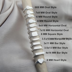 Plain Silver Rings | 925 Stamped | Engravable Rings | Women's Signet Ring | Custom Birth flower Zodiac Engraved Ring