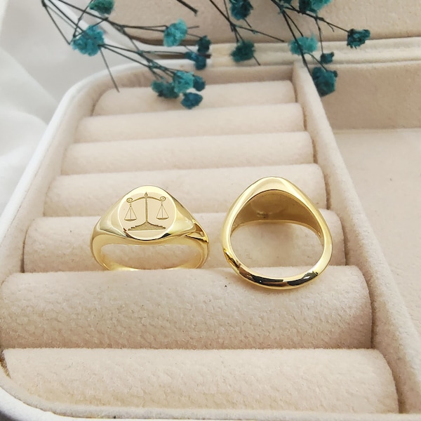 Scales Of Justice Ring, Libra Zodiac ring, Balance jewelry, Silver Justice ring, Lawyer Ring, Gift for Mom, Law Graduation Gift, Scales Ring