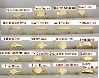 Anillo sencillo de oro de 14 quilates con sello 925, con iniciales personalizadas de flores de nacimiento y grabado del zodíaco, regalo para mamá.