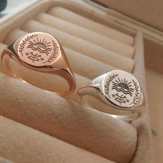 Baha i Ring 14K Gold Dawning Sun Baha i Signet Ring Ringstone Symbol Baha i Jewelry Nine Pointed Star Ring Baha i Gift From Haifa Etsy Australia