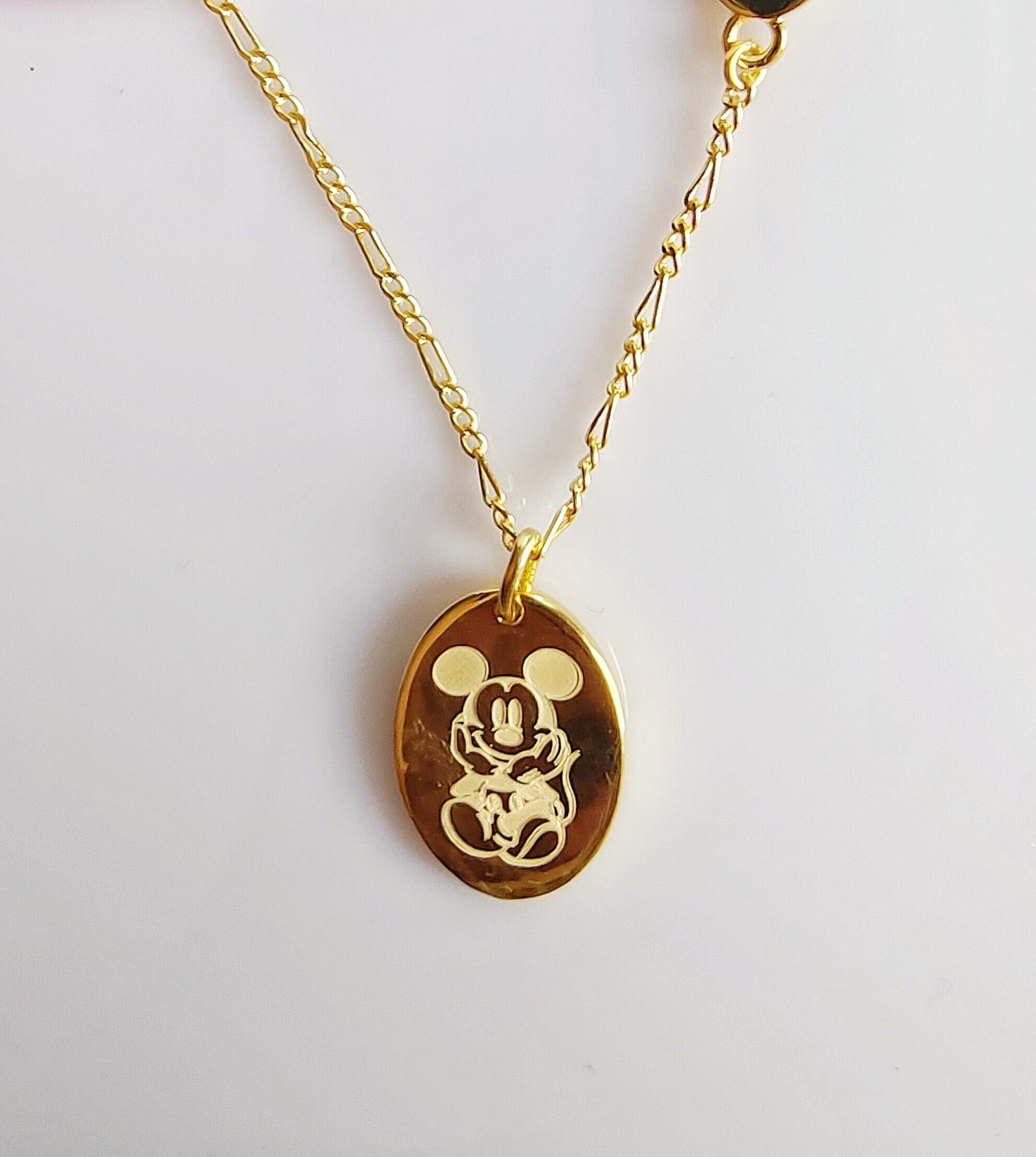 Sterling Silver Mickey Necklace Mickey Jewelry Disney Etsy