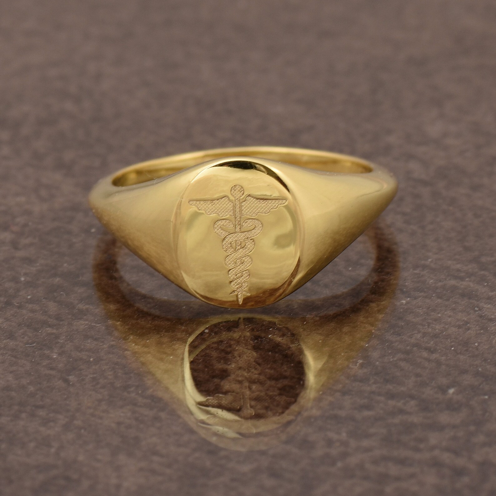 Medical Symbol Ring Medical jewelry Caduceus Ring Health Etsy