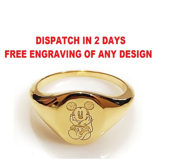 Mickey Mouse Ring Mickey Ring Cartoon Ring Mouse Signet -  Israel