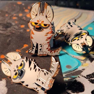 Striped Hyena Hard Enamel Pin