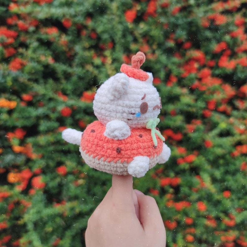 Cat Stuck in a Donut Amigurumi Pattern Cute Donut Cat Plush Etsy