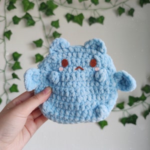 Bat Cat Pouch Crochet Pattern, cute kitty purse, animal chunky bag PDF file