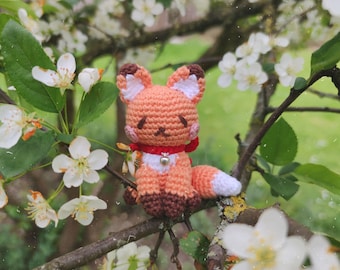Crochet fox pattern, Maple the chibi red fox, small orange fox plush, Amigurumi animal PDF pattern