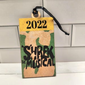Ready to Ship Wood Broadway 2022 show musical theater Ornament, Broadway Inspired ornament, Broadway Ornament,Theater Christmas ornament
