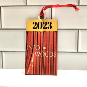 Ready to Ship Wood Broadway 2023 show musical theater Ornament, Broadway Inspired ornament, Broadway Ornament,Theater Christmas ornament