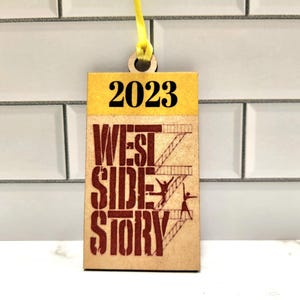 Ready to Ship Wood Broadway 2023 show musical theater Ornament, Broadway Inspired ornament, Broadway Ornament,Theater Christmas ornament