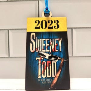 Ready to Ship Wood Broadway 2023 show musical theater Ornament, Broadway Inspired ornament, Broadway Ornament,Theater Christmas ornament