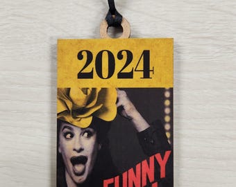 Broadway Program Ornament, Theater Lover Gift