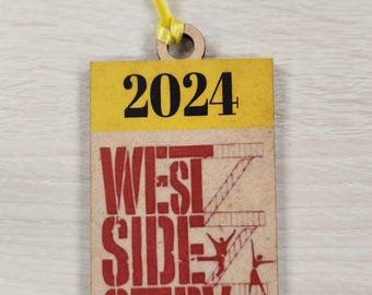 Broadway Wooden Ornament, Theater Christmas Ornament, West Side Story