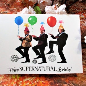 Descarga instantánea Tarjeta de cumpleaños sobrenatural Archivo digital, Archivo digital de tarjeta de cumpleaños, Tarjeta imprimible, Descarga digital
