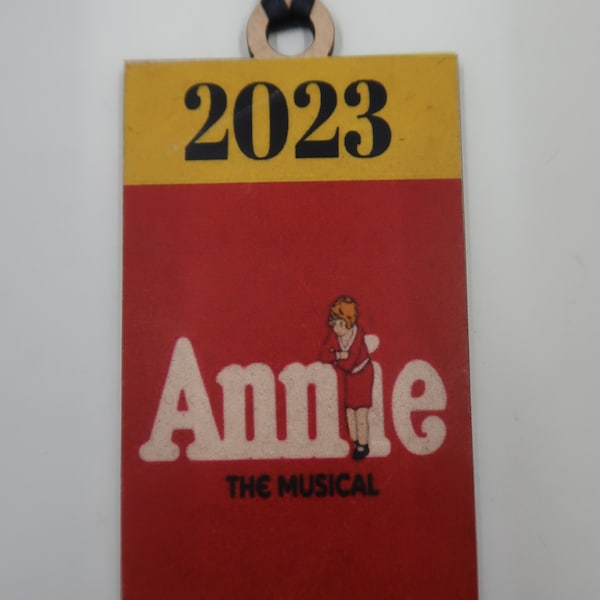 Annie Broadway Musical themed  Ornament,  Broadway Inspired ornament