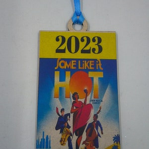 Ready to Ship Wood Broadway 2023 show musical theater Ornament, Broadway Inspired ornament, Broadway Ornament,Theater Christmas ornament