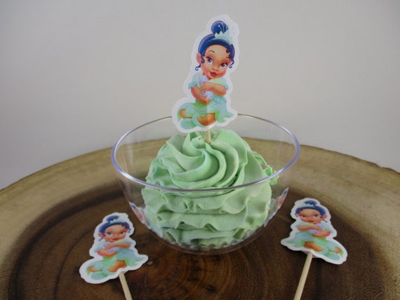 Baby Princess Tiana Cupcake Toppers Baby Princess Tiana Etsy