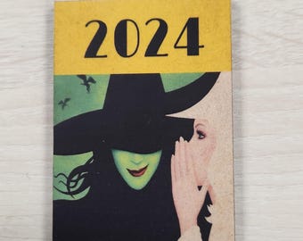Handmade Broadway 'Wicked' Wooden Ornament