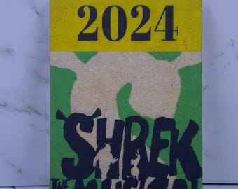 Shrek The Musical Wood Ornament, Broadway Inspired Christmas decor