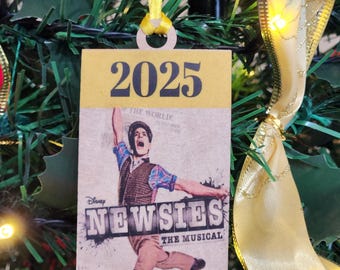 Personalized Theater Ornament, Broadway Musical Gift, Custom Year