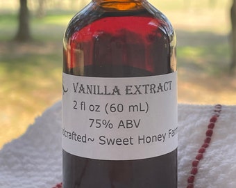 Handcrafted Vanilla Extract 2oz & 8oz