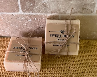 Natural Tallow Soap from 100% grass-fed beef tallow