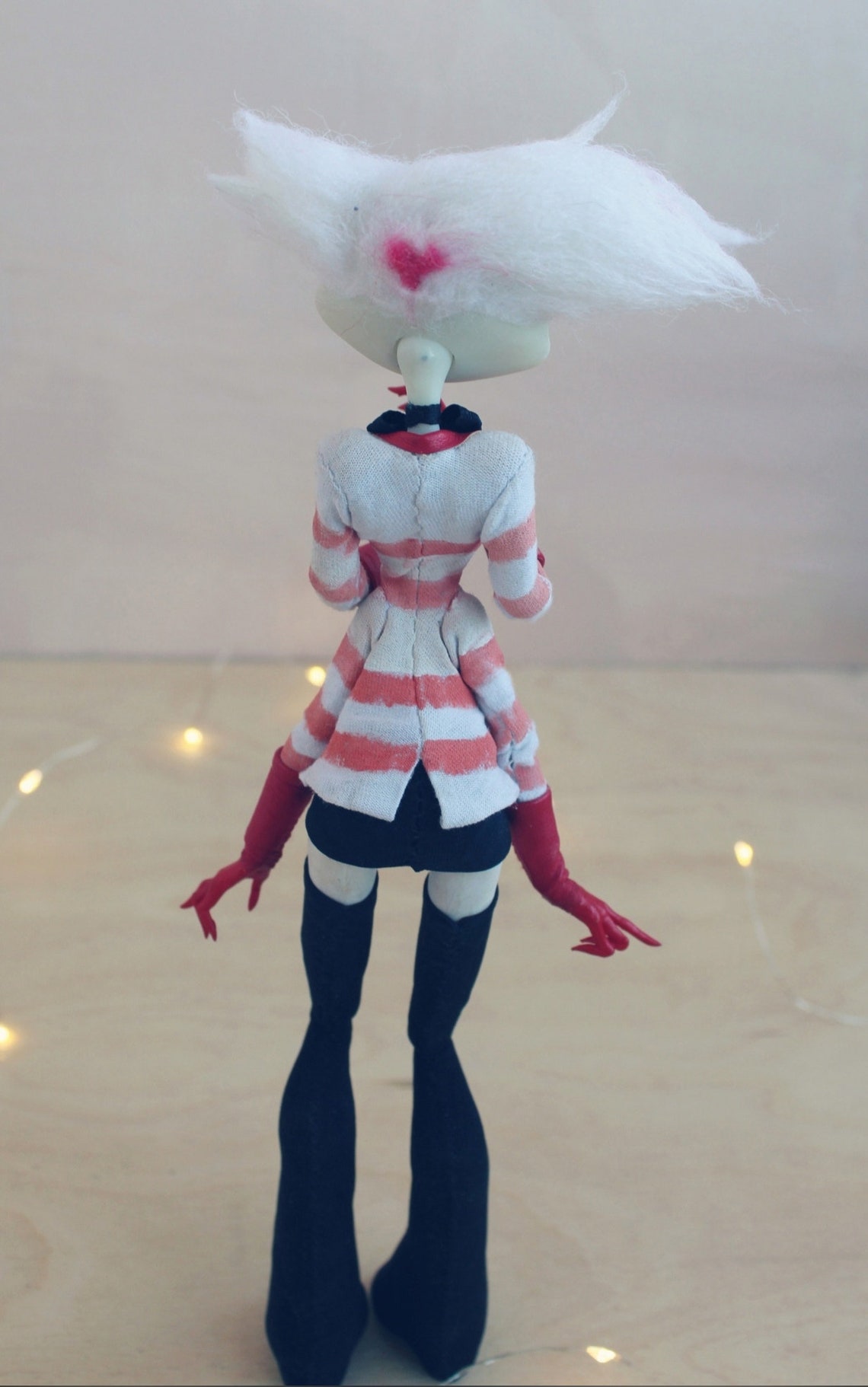 Hazbin Hotel / Angel Dust / Repaint monster high doll / Custom Etsy