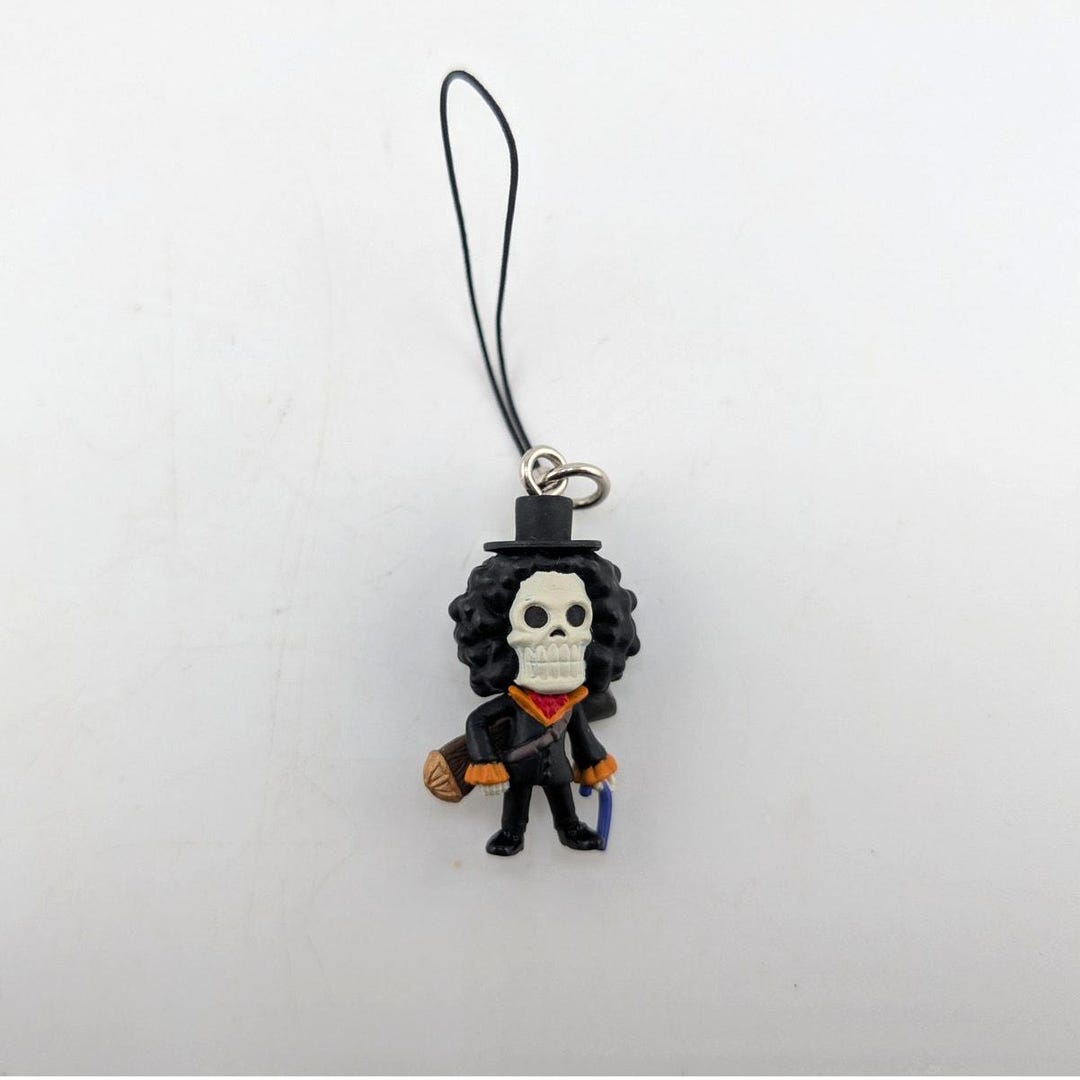 Brook One Piece Keychain Charm Figure Bandai - Etsy Australia