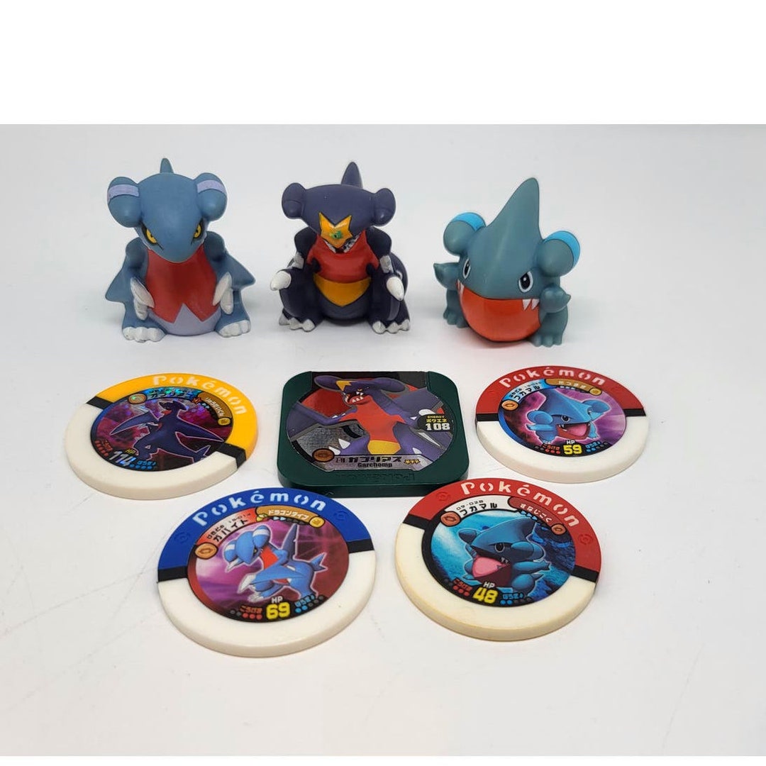 Gabite Gible Garchomp Lot Figures Pokemon Center Tomy Bandai Coin Toys ...