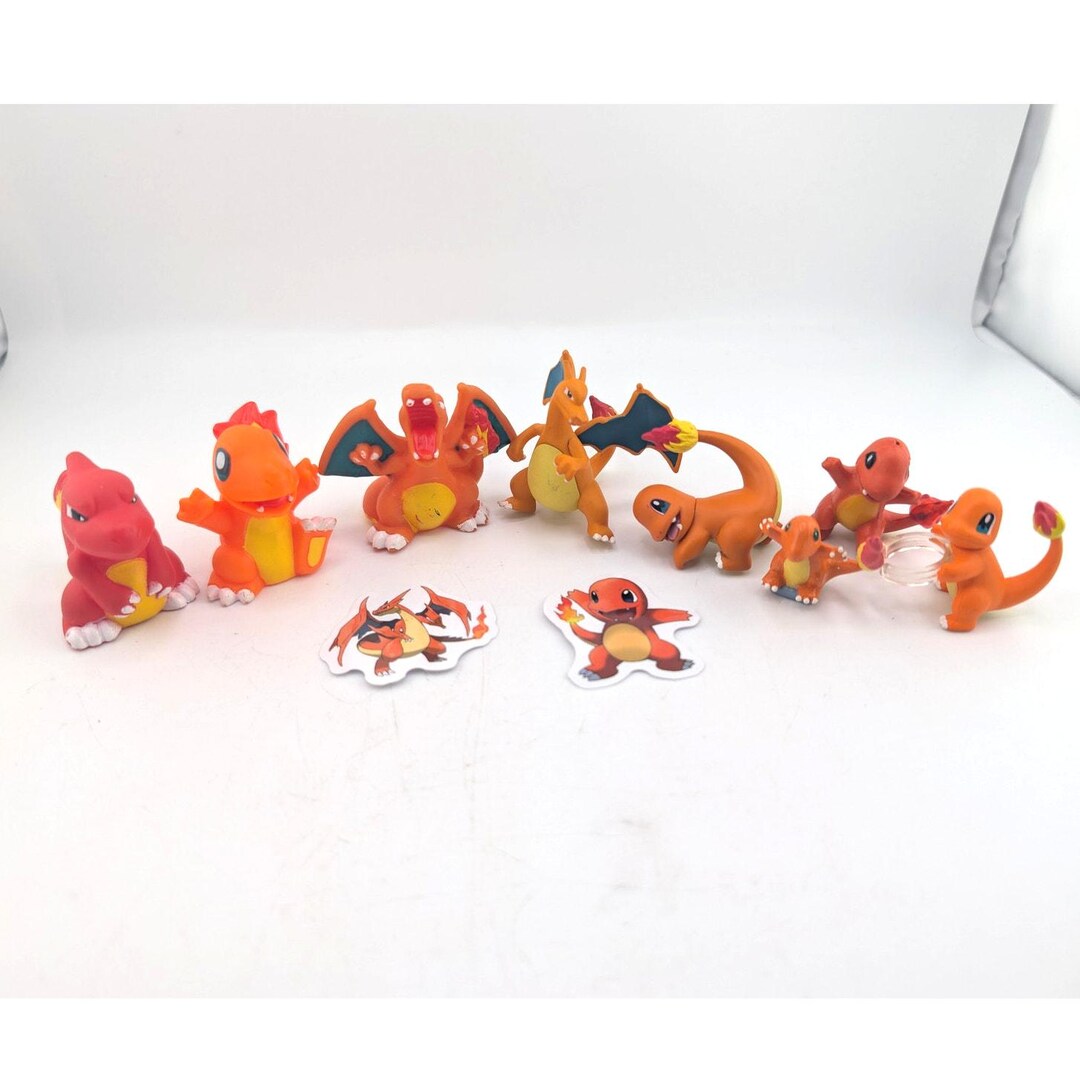 Charmander Charmeleon Charizard Lot Figures Lot Pokemon Finger Puppet ...