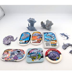 Figuras de juguetes Onix Steelix Lote Tomy Bandai Pokemon Center imagen 1