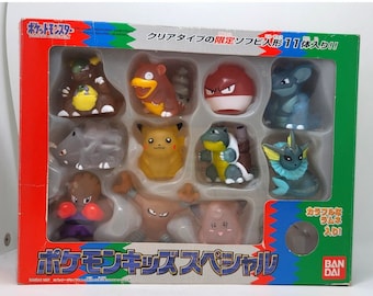 Pokemon Bandai Clear Finger Puppets figures in box Rare Special Vintage 1997