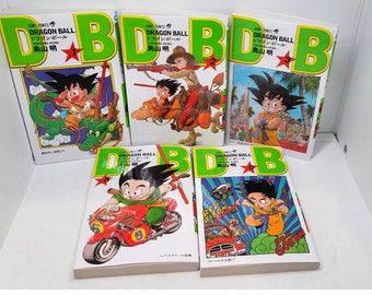 MINT Dragon Ball Japan offizielle Manga Comics Akira Toriyama 5 Bände