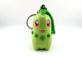 Vintage Chikorita 2000 Banpresto Keychain Pokemon figure # 7