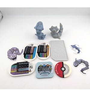 Figuras de juguetes Onix Steelix Lote Tomy Bandai Pokemon Center imagen 4