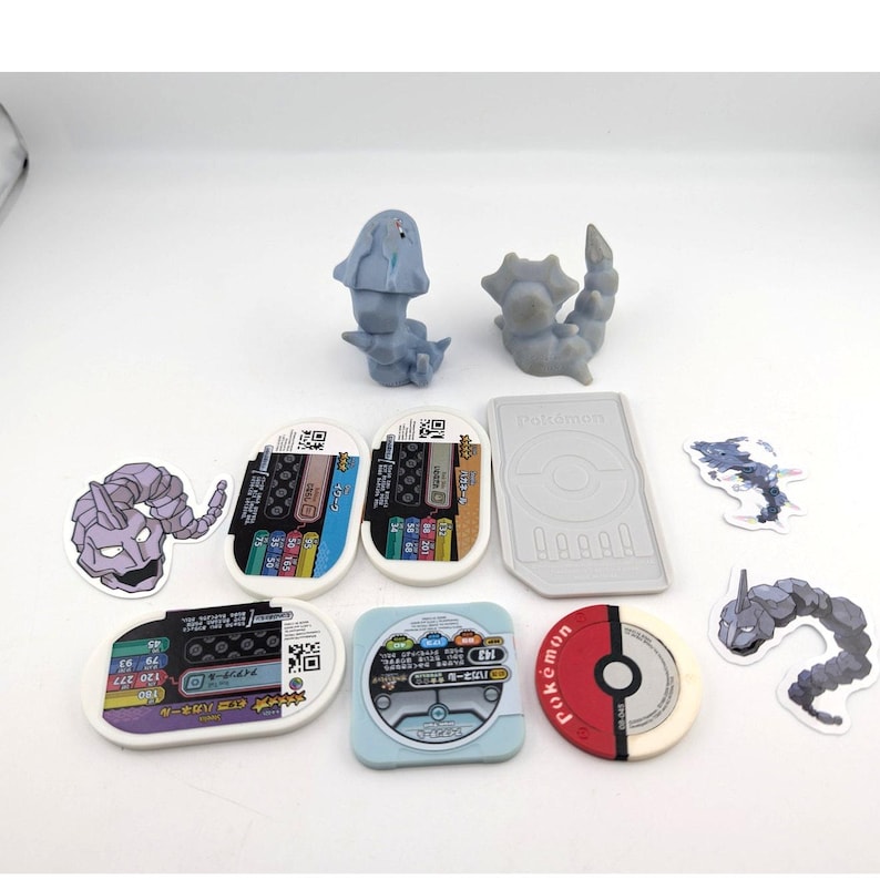 Figuras de juguetes Onix Steelix Lote Tomy Bandai Pokemon Center imagen 4