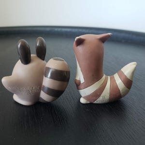 Sentret and Furret Finger Puppet figures Bandai Pokemon image 2