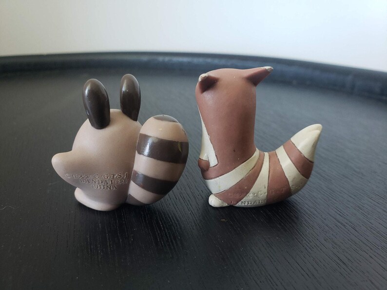 Sentret and Furret Finger Puppet figures Bandai Pokemon image 2