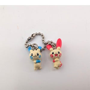 Plusle Minun Bandai Charm Keychain Pokemon figures # 7