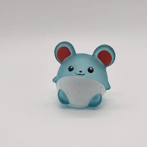 Figura de Pokémon Marill transparente, estilo vintage, de Bandai imagen 1