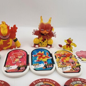 Magby Magmar Magmortar Lot Figures Pokemon Center Tomy Bandai Toys Coins Tokens Battrio image 3